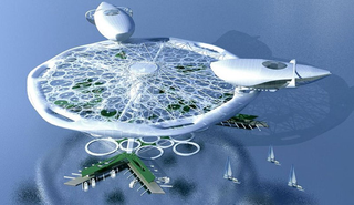 Illustration for article titled Zeppelins Transport You To Your Floating Island Hotel